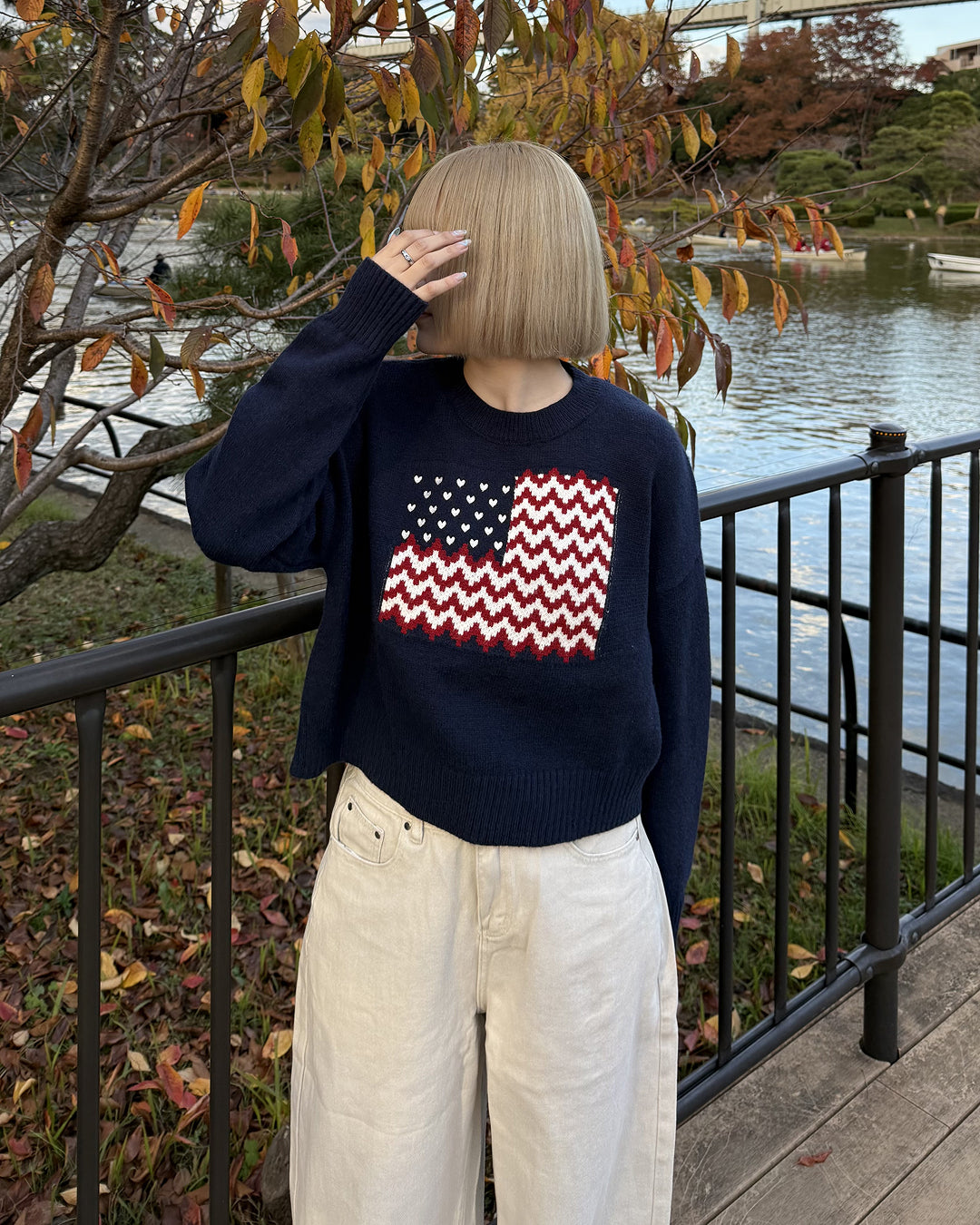 アメリカンラウンドネックプルオーバーセーター KC0203