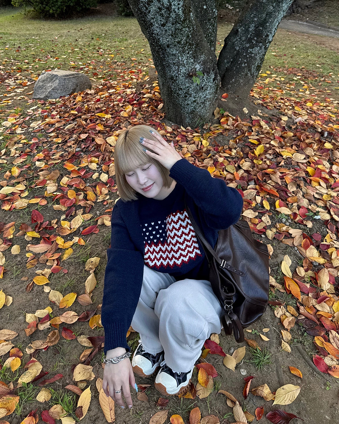 アメリカンラウンドネックプルオーバーセーター KC0203