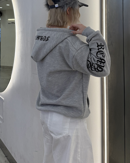 アーム刺繍スウェットフーディー
KC0208