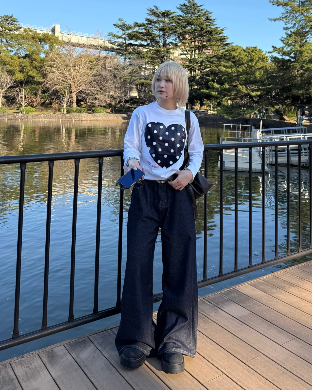 ハイウエストワイドレッグジーンズ KC0231