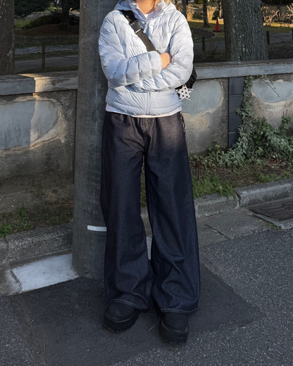 ハイウエストワイドレッグジーンズ KC0231