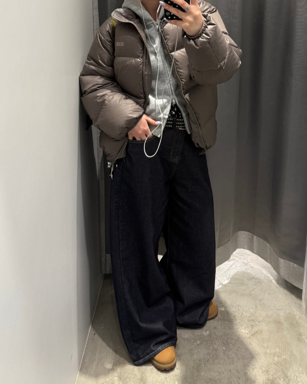 ハイウエストワイドレッグジーンズ KC0231