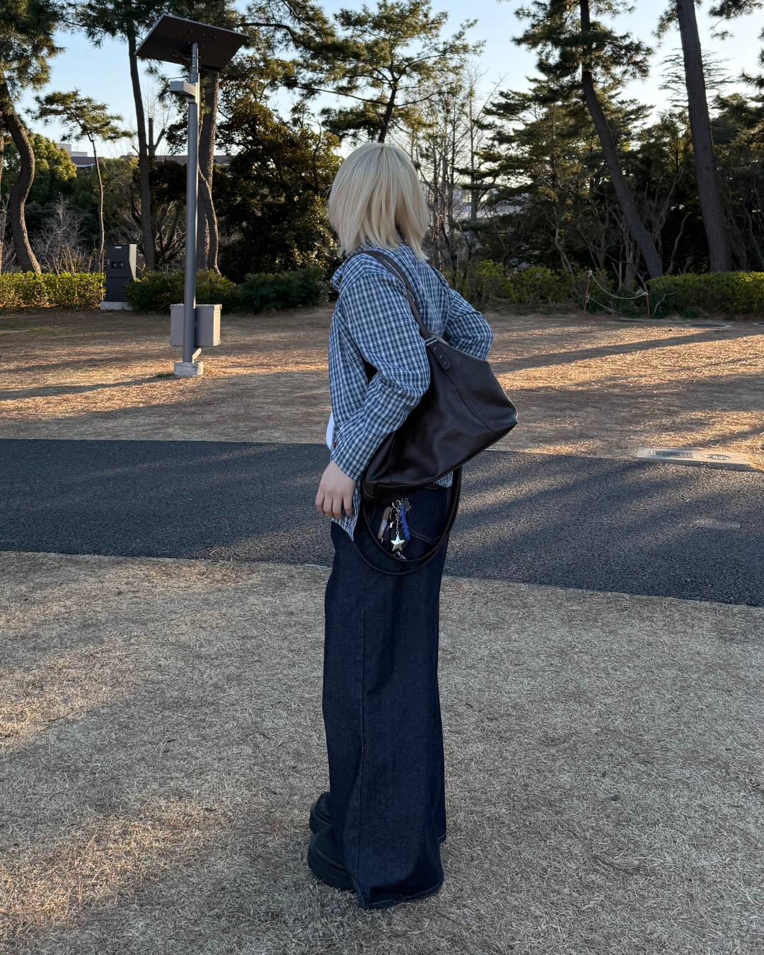 ハイウエストワイドレッグジーンズ KC0231