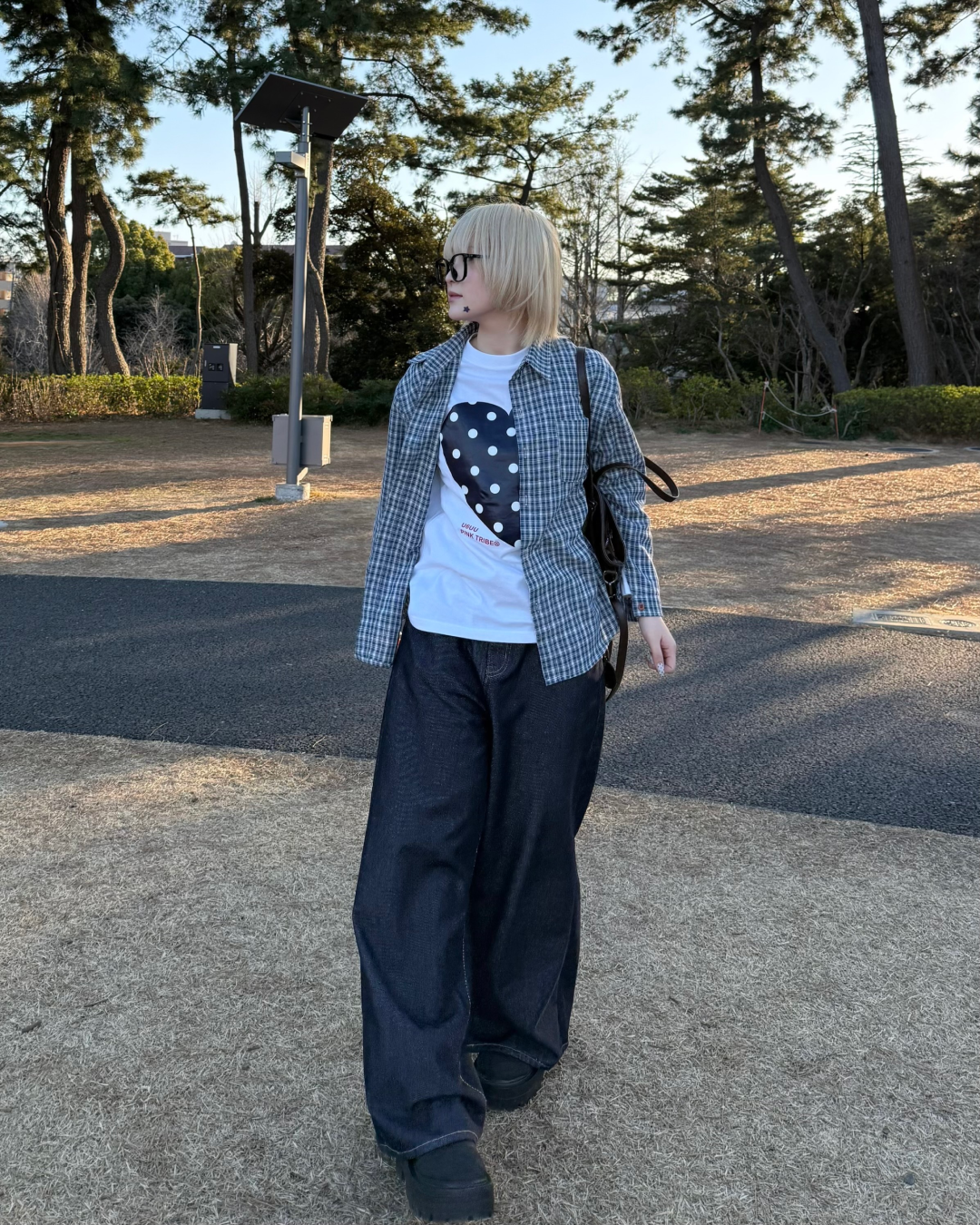 ハイウエストワイドレッグジーンズ KC0231