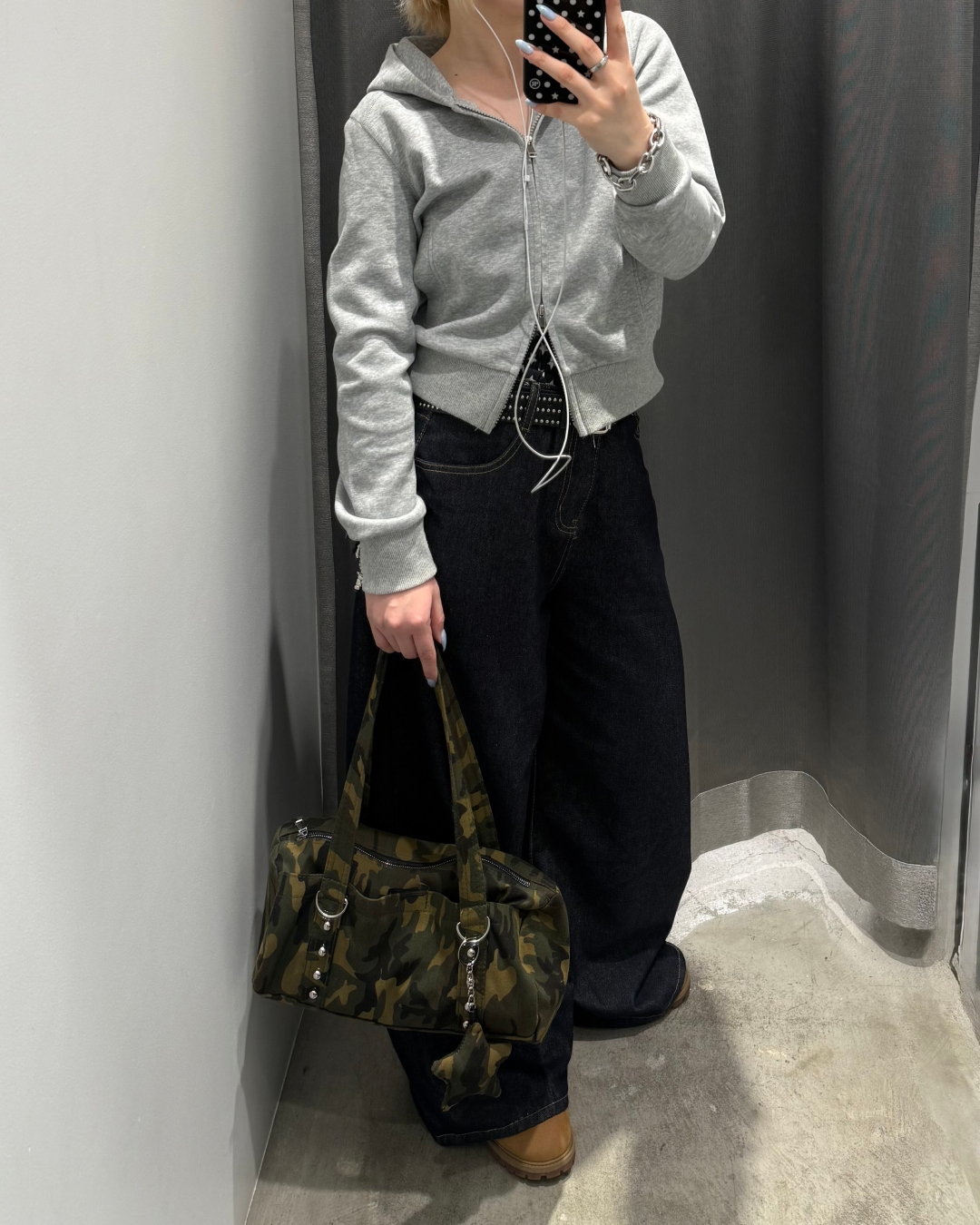 ハイウエストワイドレッグジーンズ KC0231