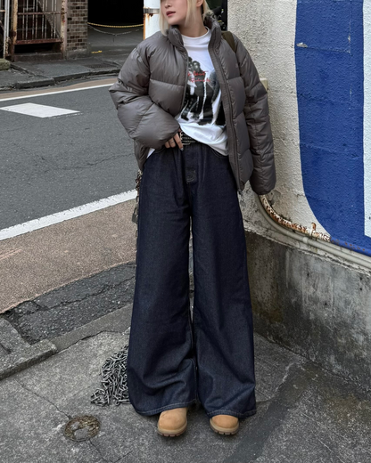 ハイウエストワイドレッグジーンズ KC0231