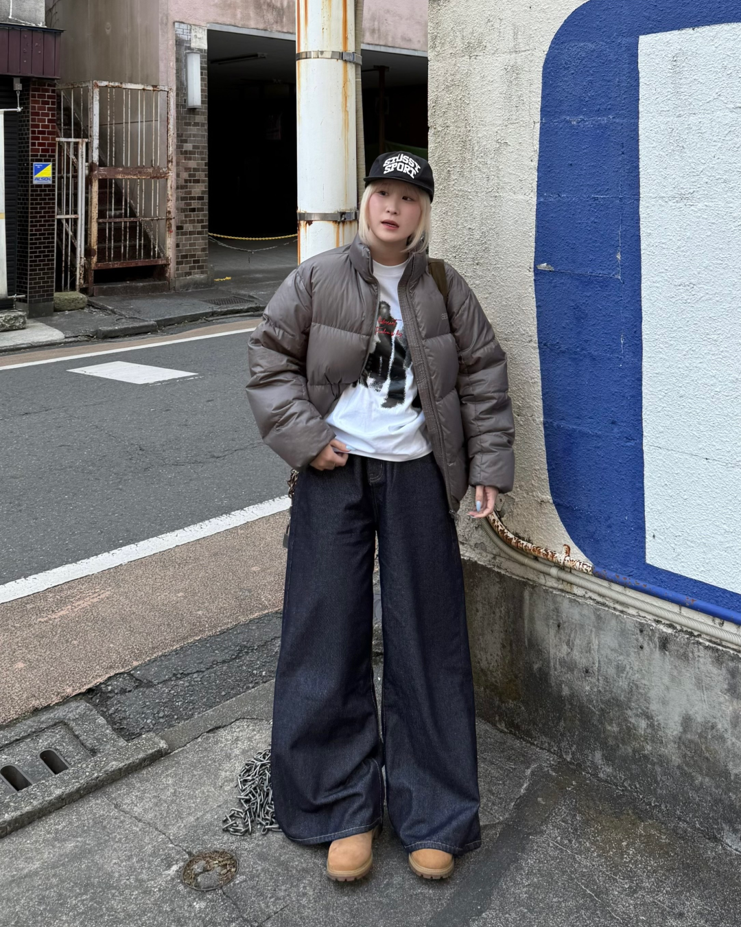 ハイウエストワイドレッグジーンズ KC0231