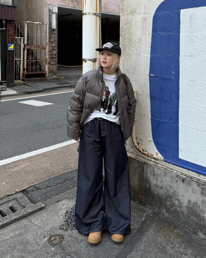 ハイウエストワイドレッグジーンズ KC0231