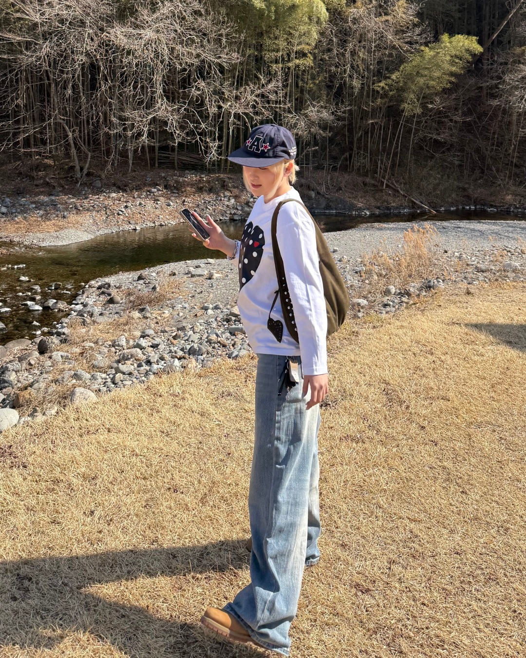 ドットハートプリントスウェット KC0235