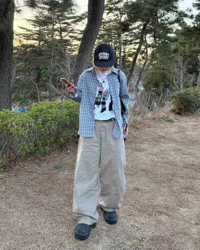 シルエットグラフィックプリントTシャツ KC0236