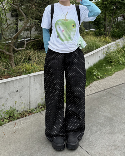 グリーンアップルプリントTシャツ KC0268