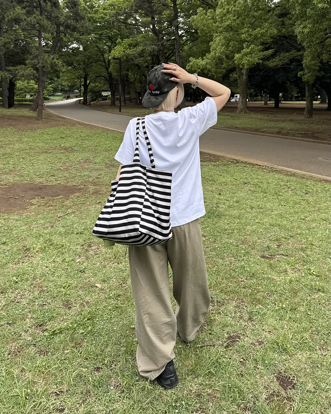 グリーンアップルプリントTシャツ KC0268