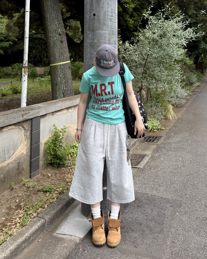 ルーズフィットクロップドスウェットパンツ
KC0283