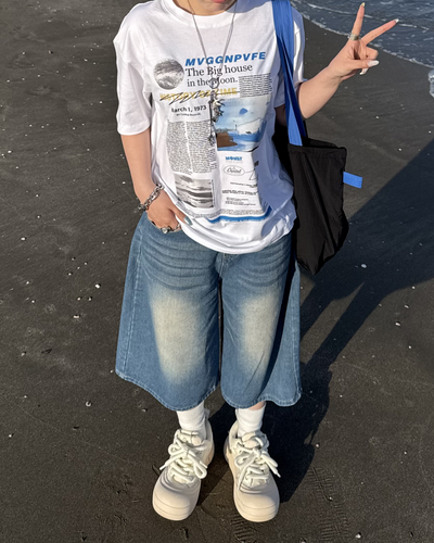 スペースレポートデザインTシャツ KC0305