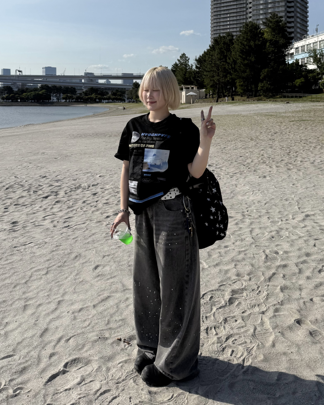 スペースレポートデザインTシャツ KC0305