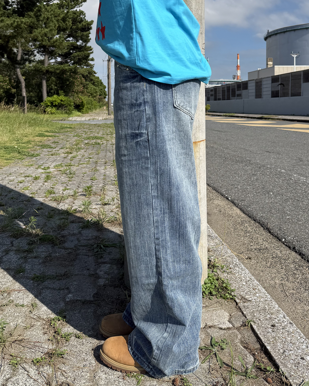 ローライズビジューデザインデニムパンツ KC0307