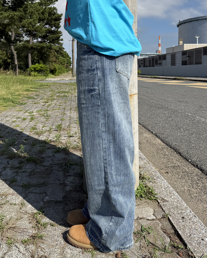 ローライズビジューデザインデニムパンツ KC0307