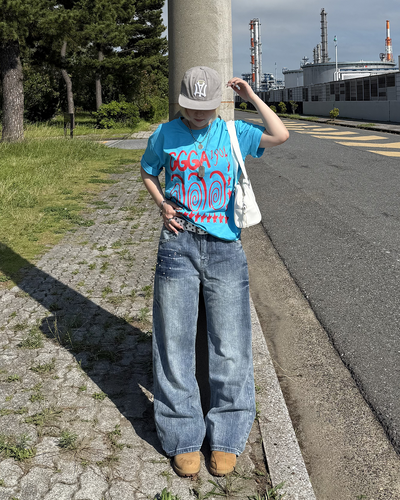 ローライズビジューデザインデニムパンツ KC0307