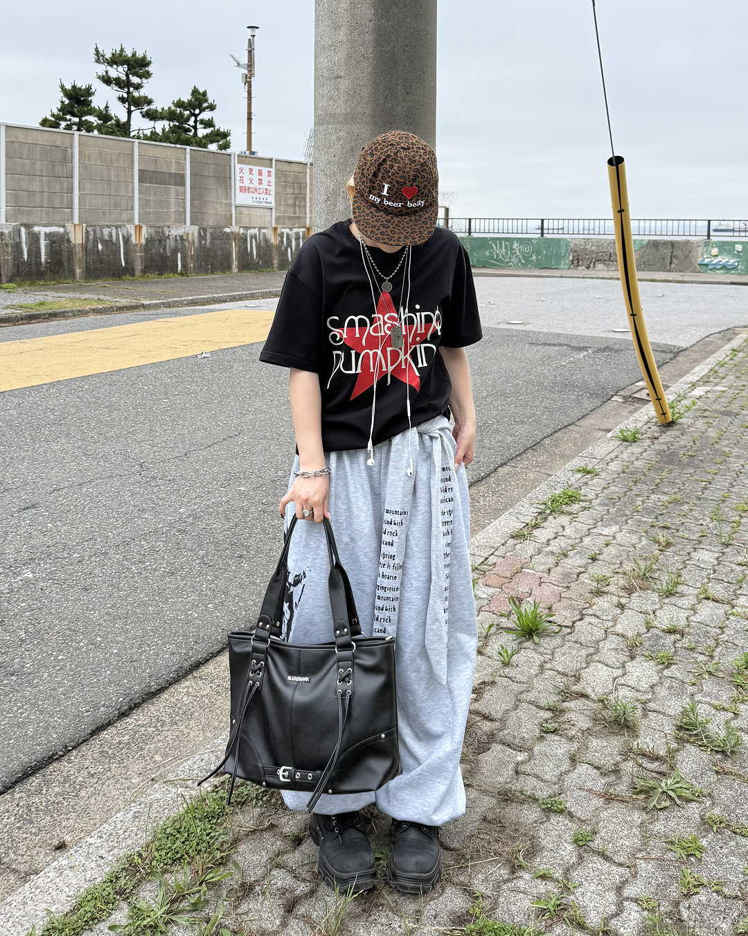 グランジスタープリントTシャツ KC0310
