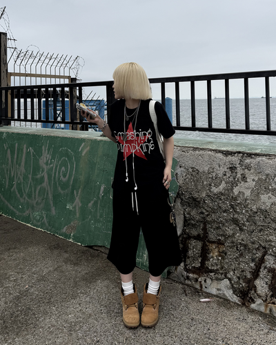 グランジスタープリントTシャツ KC0310