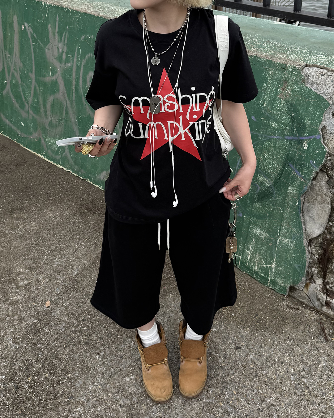 グランジスタープリントTシャツ KC0310