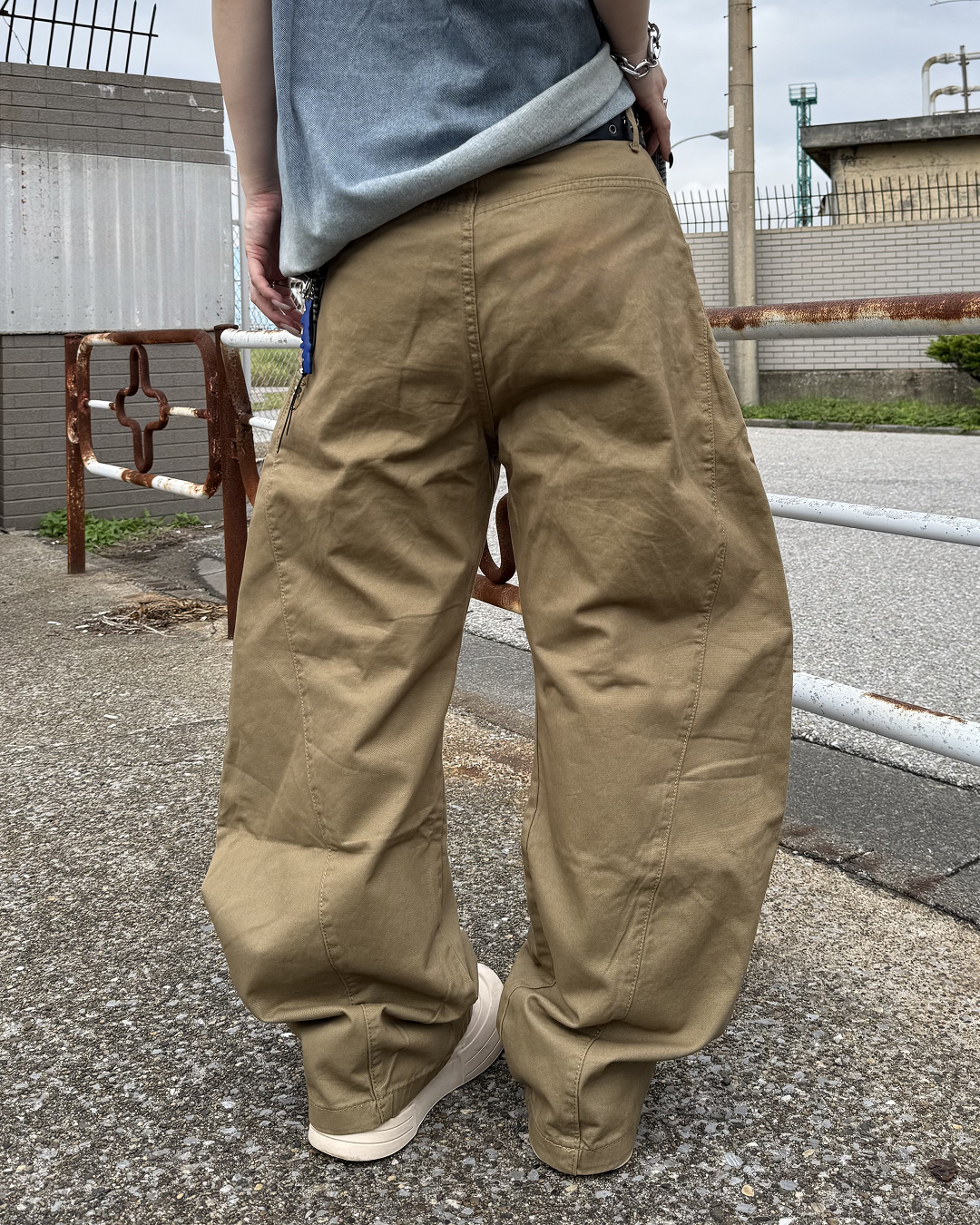 ルーズウォッシュワイドレッグパンツ KC0332