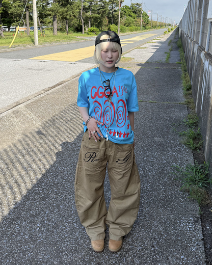 スパイラルグラフィックオーバーTシャツ KC0344
