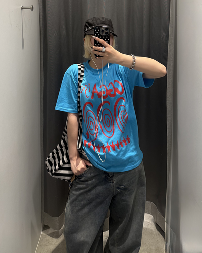スパイラルグラフィックオーバーTシャツ KC0344