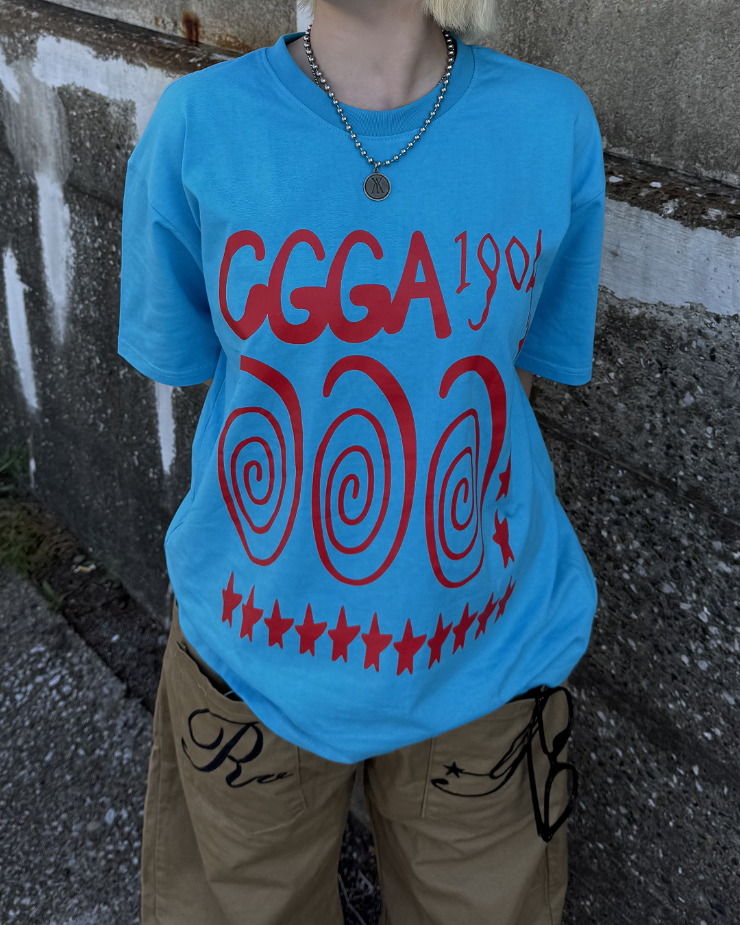 スパイラルグラフィックオーバーTシャツ KC0344