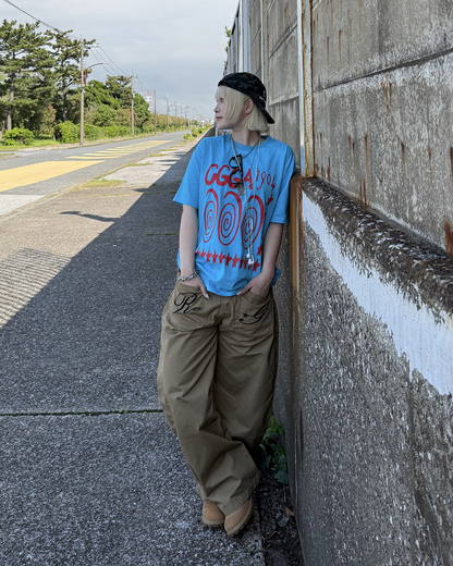 スパイラルグラフィックオーバーTシャツ KC0344