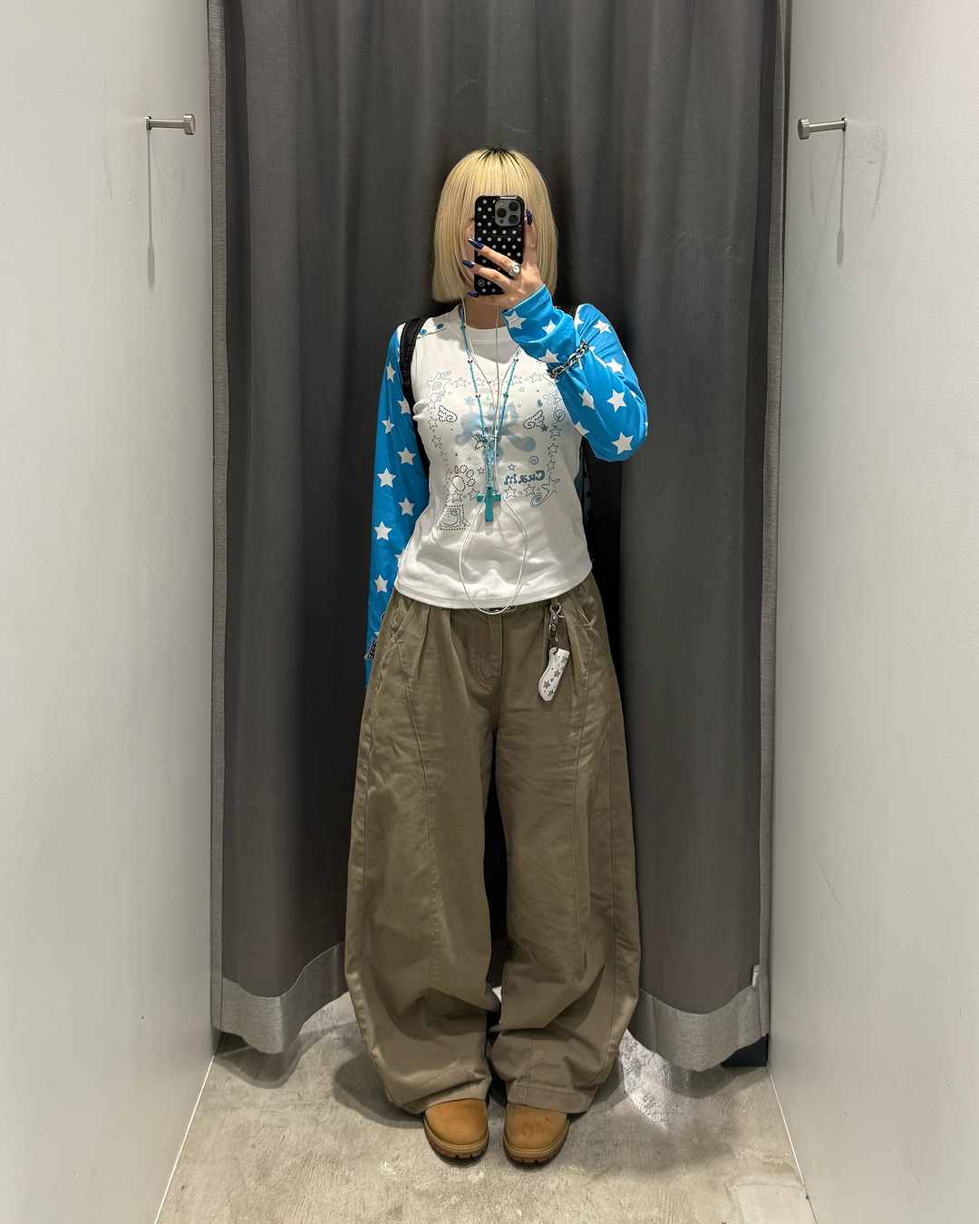 キャットデザインスターTシャツ
KC0385