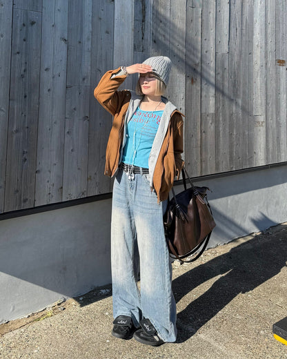 アメリカンレトロワイドレッグパンツ KC3004