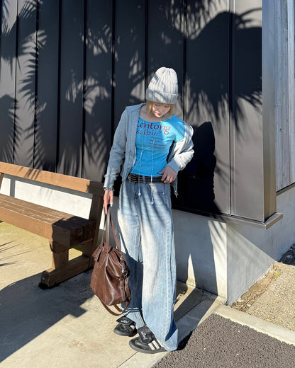 アメリカンレトロワイドレッグパンツ KC3004