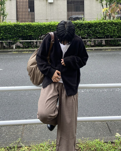 リネンライクワイドストレートパンツ KJ0017