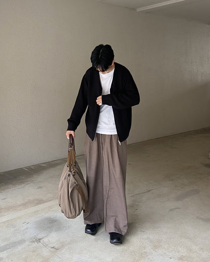 リネンライクワイドストレートパンツ KJ0017