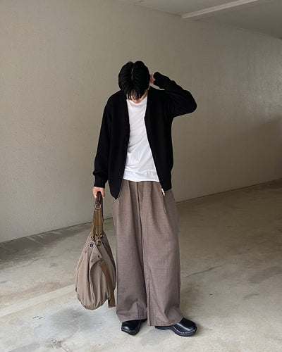 リネンライクワイドストレートパンツ KJ0017