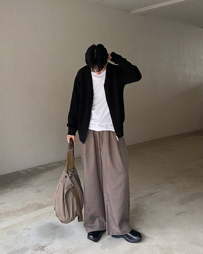 リネンライクワイドストレートパンツ KJ0017