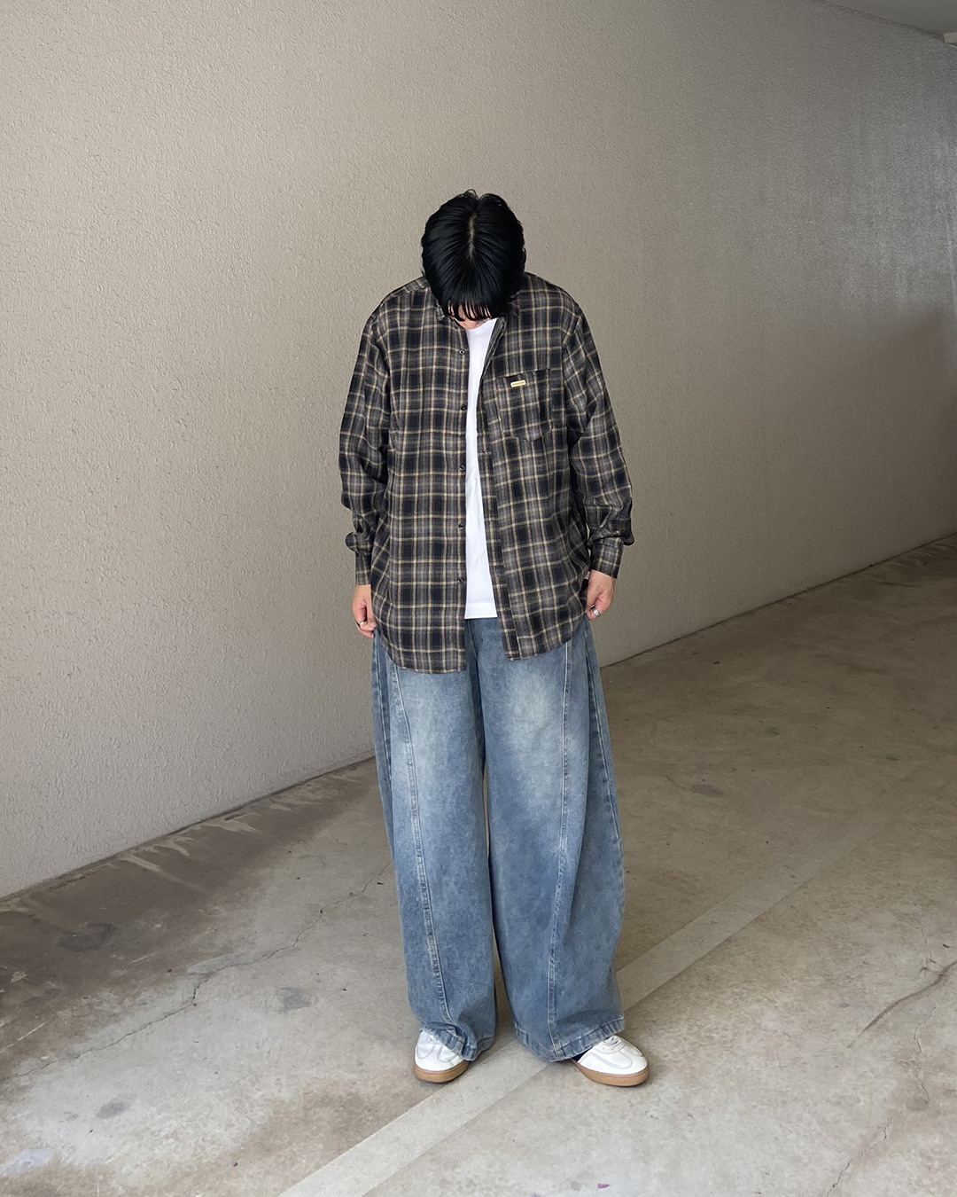 ヴィンテージライクチェックシャツ KJ0027