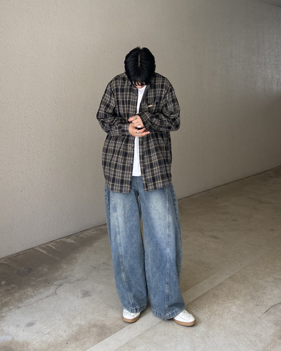 ヴィンテージライクチェックシャツ KJ0027