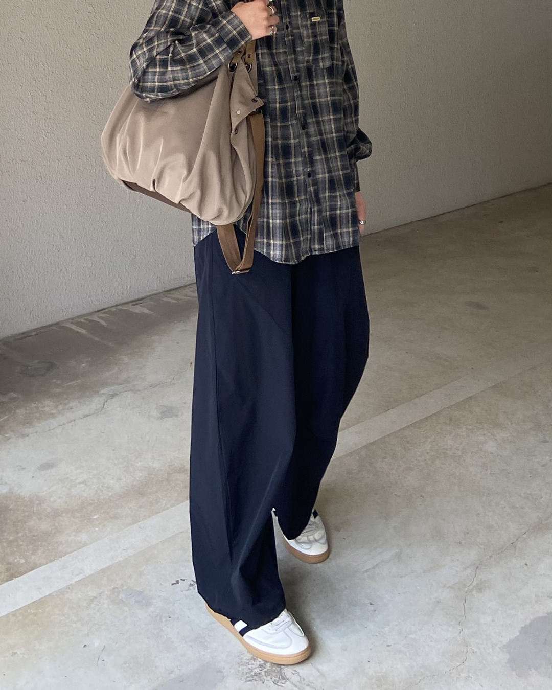 レイヤードハンドルホーボーバッグ KJ0031