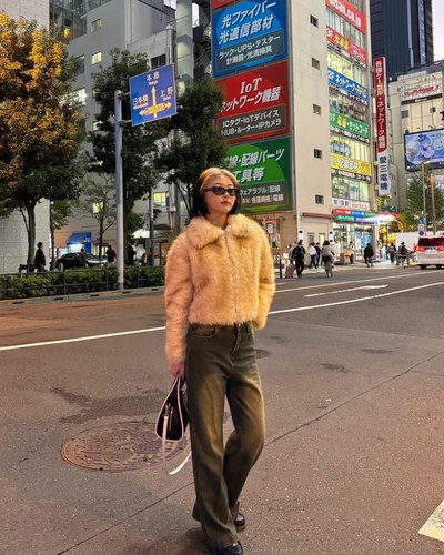 グラデーションファーコート KK0020
