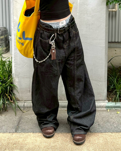 サイドラインデニム/black denim サイドラインデニムパンツ SM0146 – YOLO（ヨロ）｜ファッション通販
