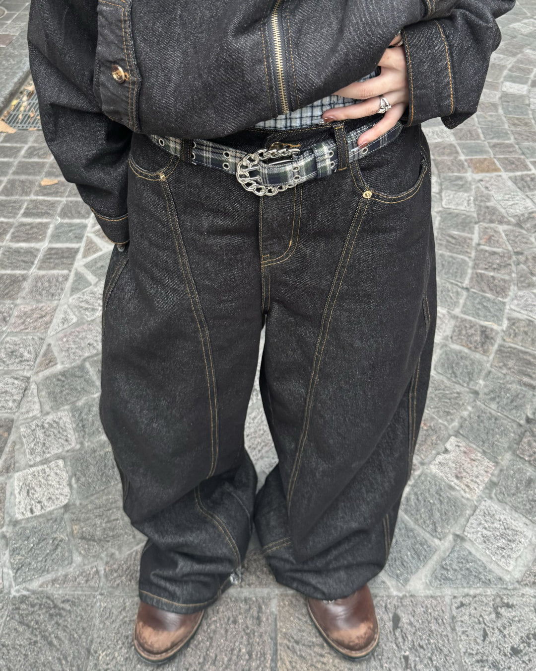 即納】サイドラインデニムパンツ KM1040 – YOLO（ヨロ）｜ファッション通販