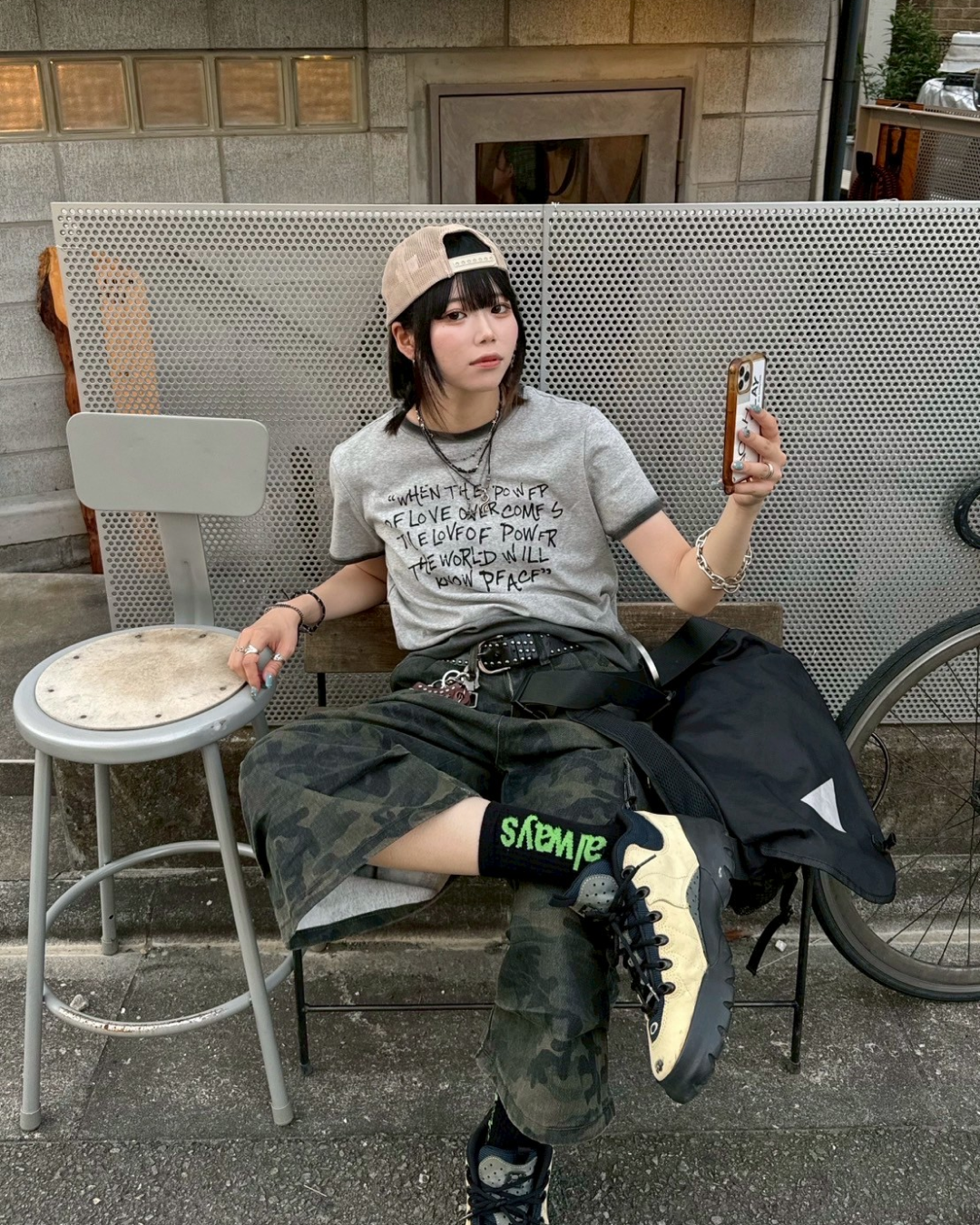 グラデーションリンガーTシャツ KM1060