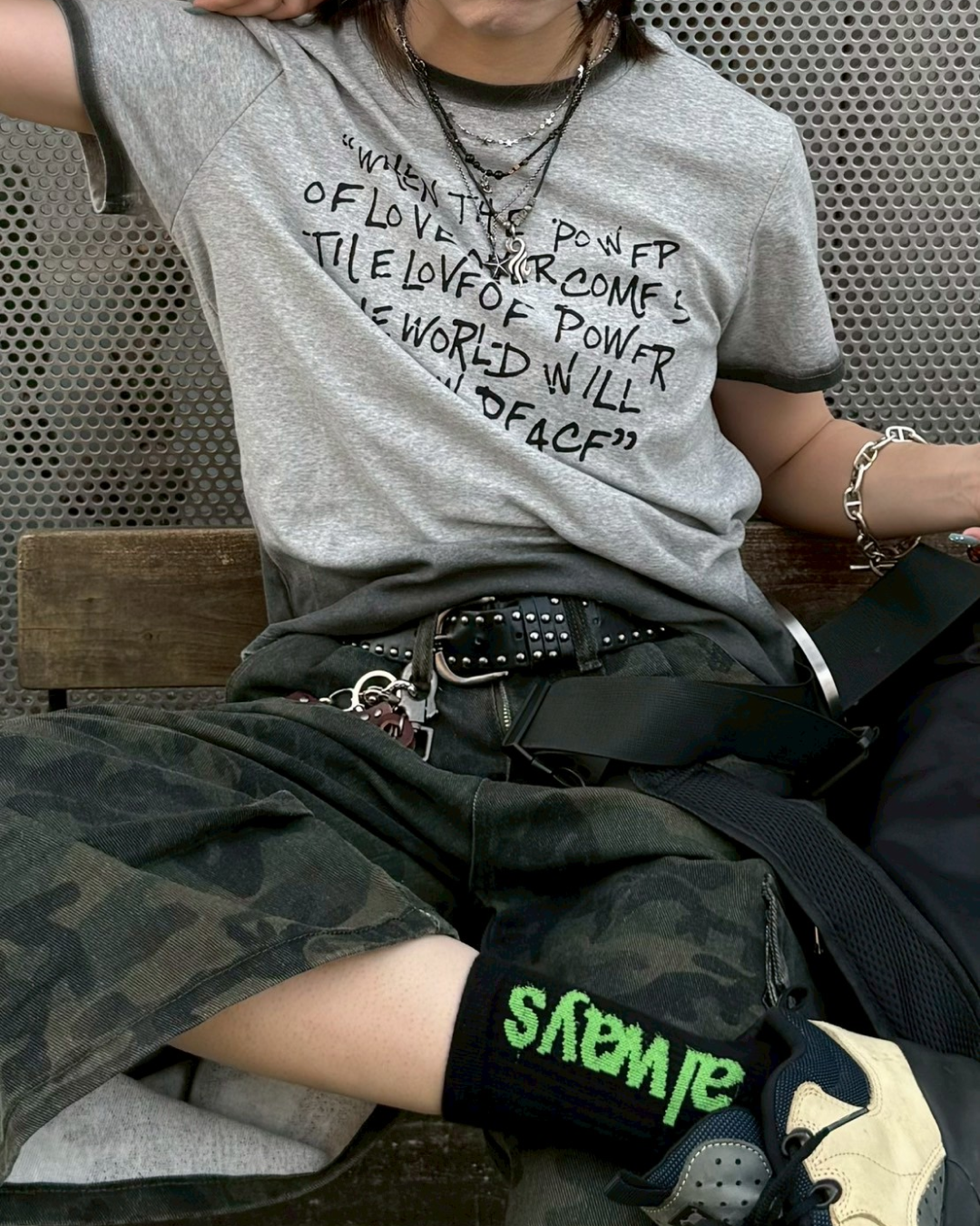 グラデーションリンガーTシャツ KM1060
