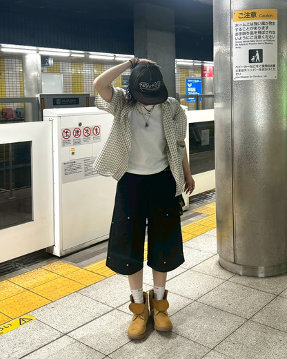 スタッズハーフパンツ KM1138