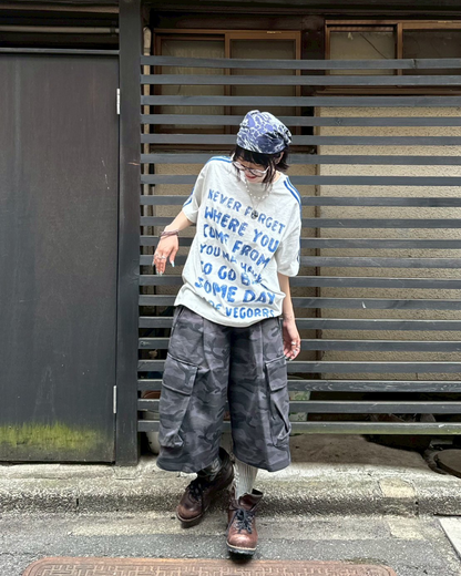 ペイントレタリングTシャツ KM1143
