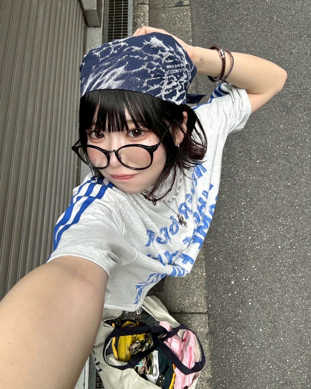 ペイントレタリングTシャツ KM1143