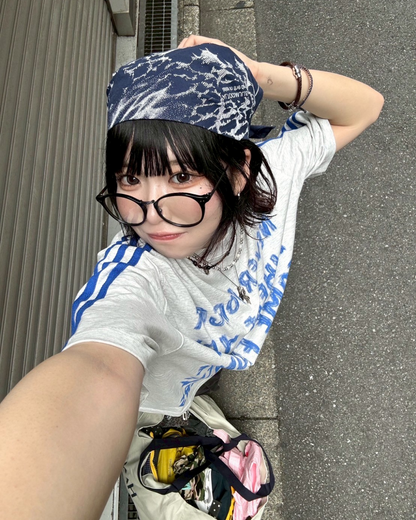 ペイントレタリングTシャツ KM1143
