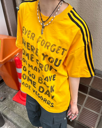 ペイントレタリングTシャツ KM1143